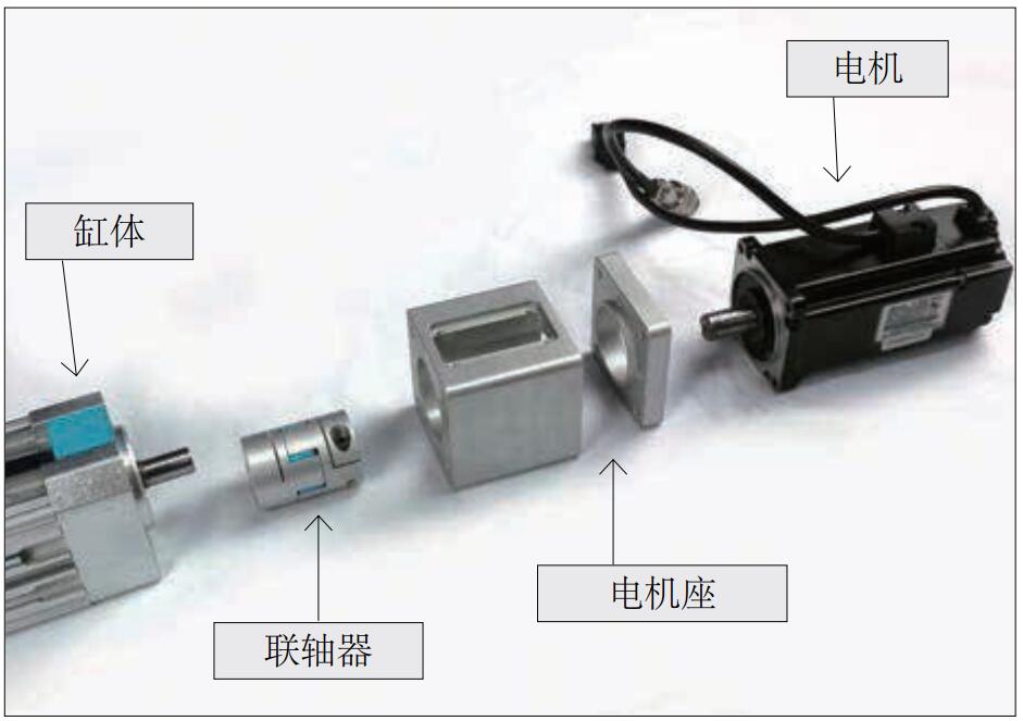 直线式电动缸与电机的安装方式